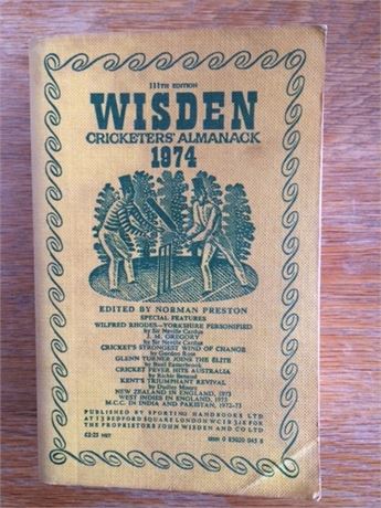 1974 Linen Cloth Wisden (softback)