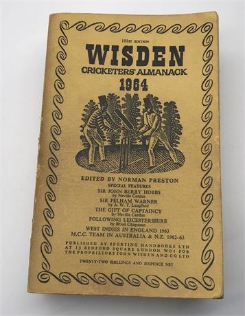 1964 Linen Cloth Wisden (Softback)