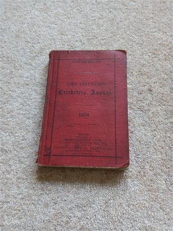 1874 James Lillywhite's Cricketers' Annual