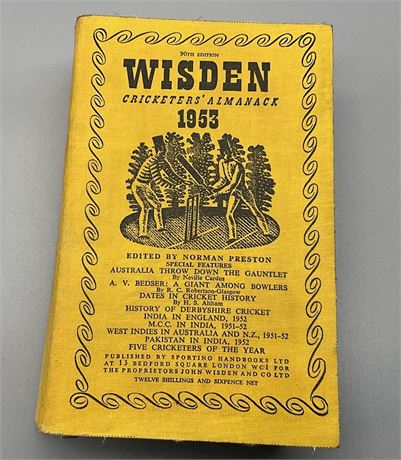 1953 Wisden Softback