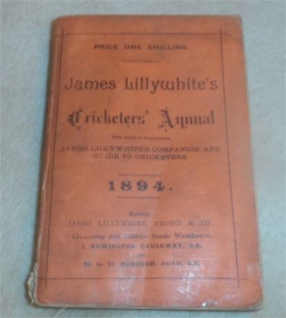 Lillywhite Annual for 1894