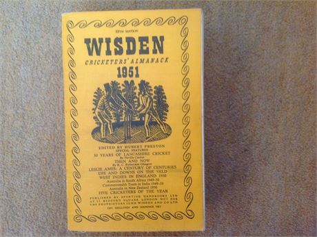 1951 linen cloth Wisden