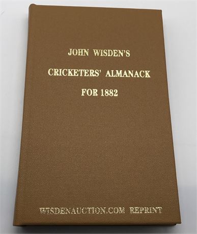 New: Facsimile Wisden for 1882 - Numbered