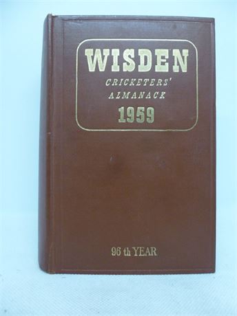 1958 Wisden Hardback NEAR FINE Condition