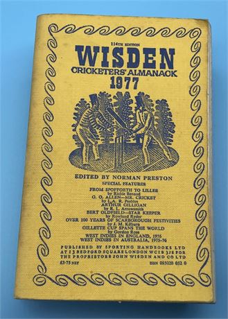 1977 Linen Cloth Wisden (Softback)