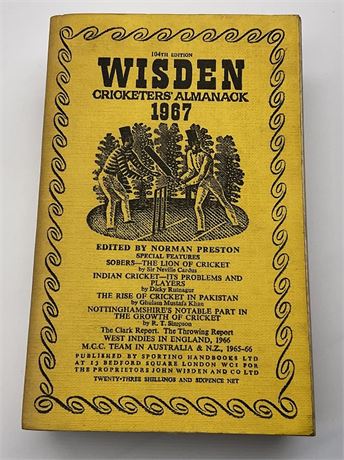 1967 Linen Cloth Wisden (Softback)