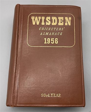 1956 Wisden Hardback VG for Year