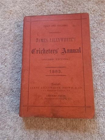 1883 James Lillywhite's Cricketers' Annual