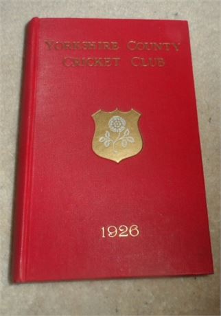 Yorkshire County Cricket Club - 1926 - Handbook