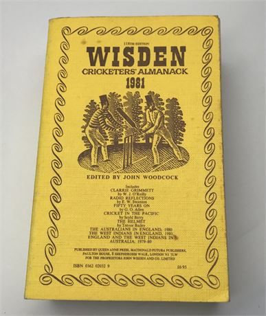 1981 Linen Cloth Wisden