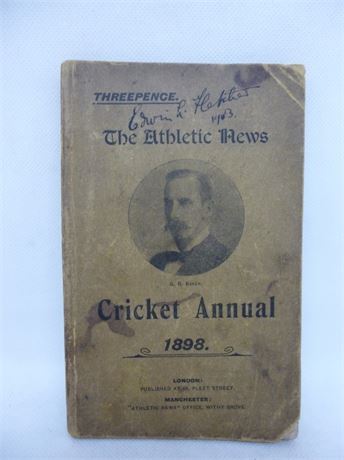 ATHLETIC NEWS CRICKET ANNUAL 1898. NEAR.VERY GOOD