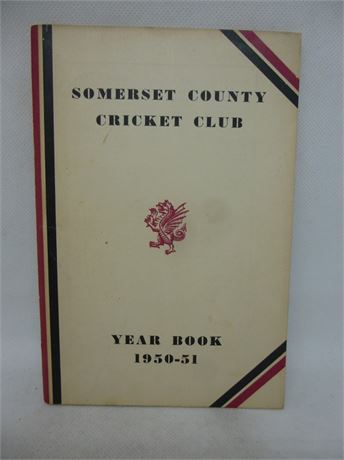 SOMERSET CCC YEAR BOOK 1951. NEAR FINE