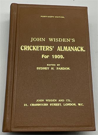 1909 Hardback Reprint - Numbered 379 of 500