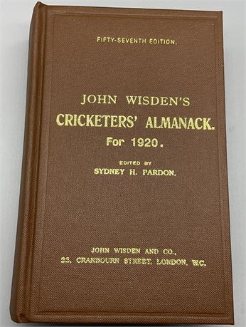 1920 Hardback Reprint - Numbered 421 of 500