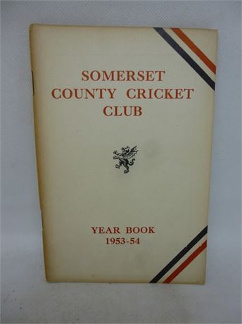 SOMERSET CCC YEAR BOOK 1954. VERY GOOD PLUS