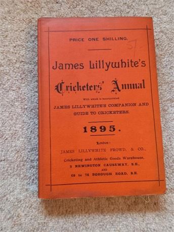 1895 James Lillywhite's Cricketers' Annual