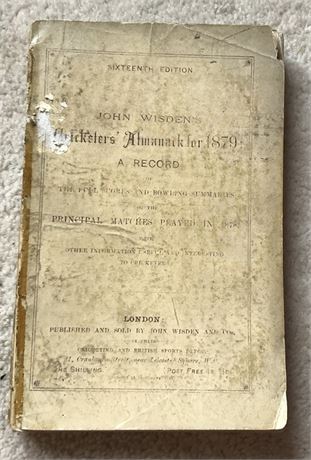 1879 Original Paperback Wisden.