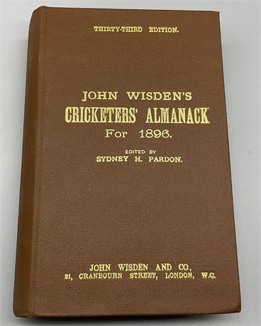 1896 Hardback Reprint - Numbered 318 of 500