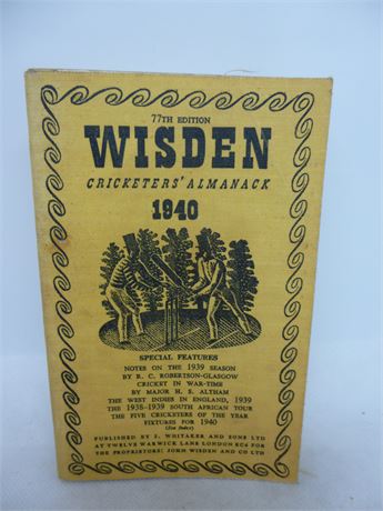 1940 Wisden Softback NEAR VERY GOOD CONDITION
