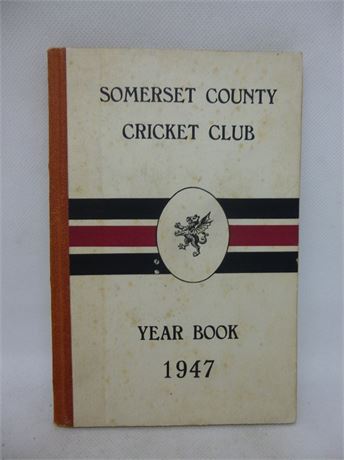 SOMERSET CCC YEAR BOOK 1947. VERY GOOD PLUS