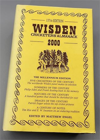 2000 Original Hardback Wisden with Dust Jacket
