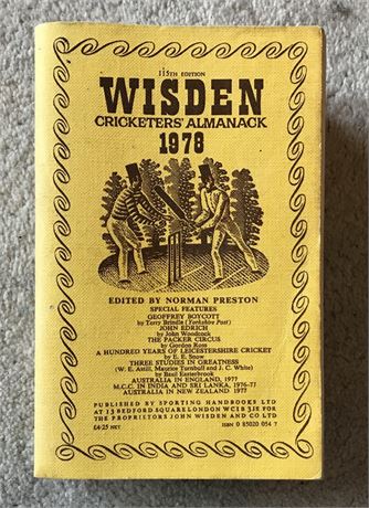 1978 Linen Cloth Wisden - £8