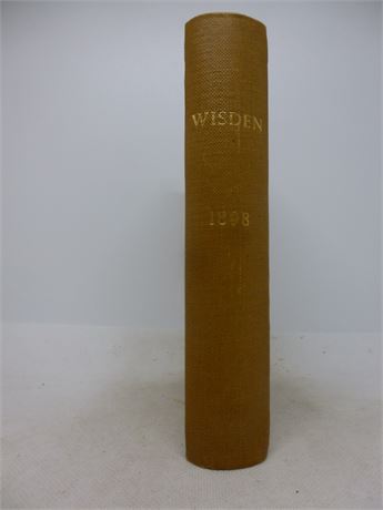 1898 Wisden Rebound WITHOUT  wrappers   VERY GOOD  condition
