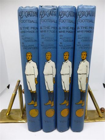 ASSOCIATION FOOTBALL AND THE MEN WHO MADEIT.4 VOLS.FINE COND