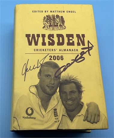 1970 to 2016 HB Wisdens Signed by Warne, Botham, Dravid +39