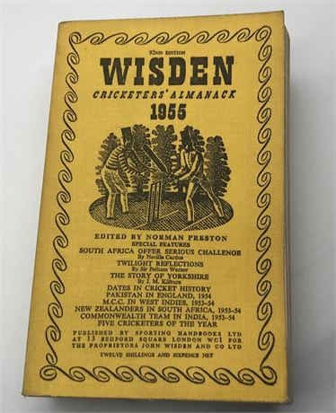 1955 Linen Cloth Wisden (Softback) - Very Good