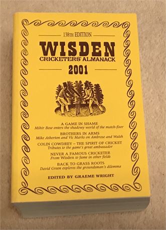 2001 Linen Cloth Wisden (Softback)