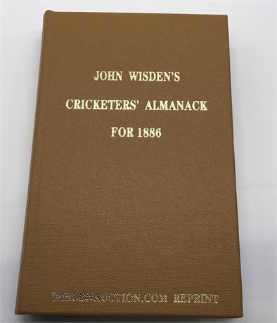 New: Facsimile Wisden for 1886 - Numbered