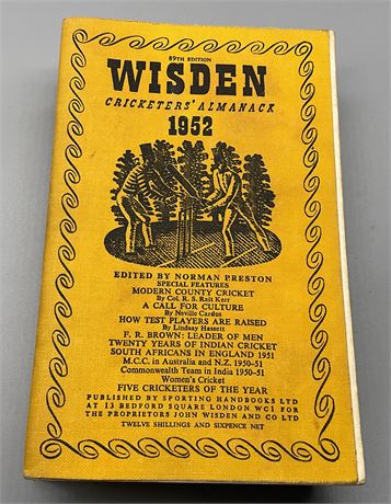 1952 Linen Cloth Wisden (Softback)