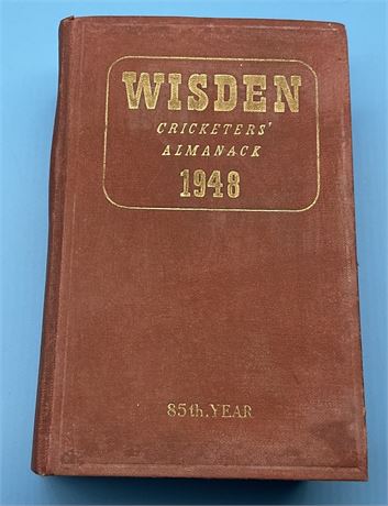 1948 Original Hardback Wisden - Reading Copy