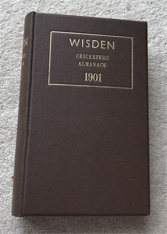 1901 Wisden Rebind without Covers & Front Ads