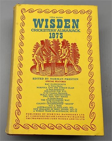 1973 Wisden Hardback & DJ
