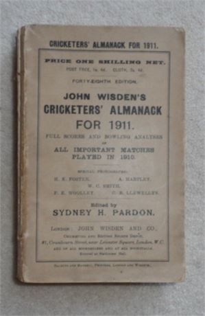 1911 Original Paperback Wisden