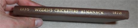 1870 Wisden Rebind without Covers - 7th Edition.