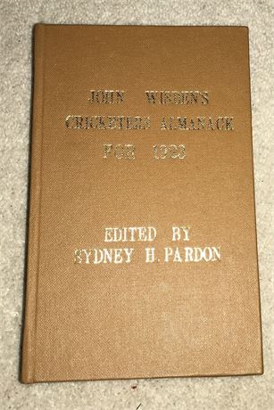1923 Wisden Rebound without Front Cover.