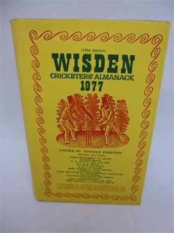 1977 Wisden H/b .FINE condition