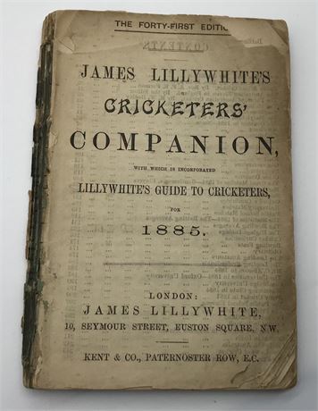 Lillywhite Companion for 1885 - Paperback - No Covers