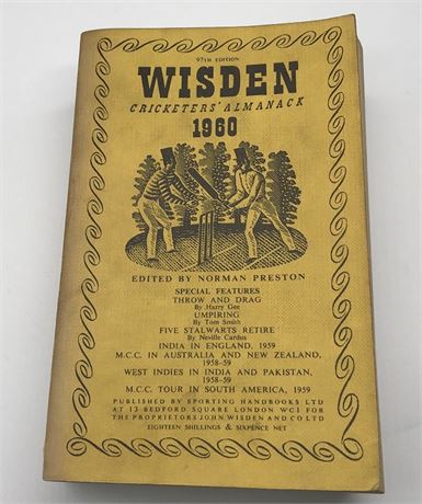 1960 Linen Cloth Wisden (Softback)