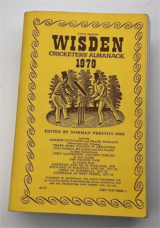 1979 Linen Cloth Wisden
