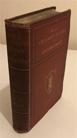 MCC Cricket Scores & Biographies - Vol 6
