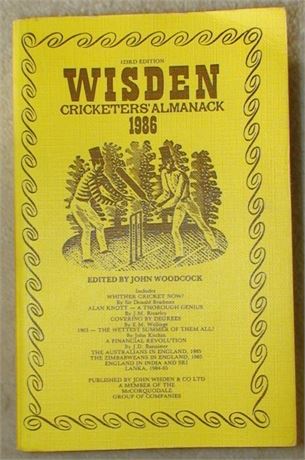 1986 Linen Cloth Wisden (Softback)