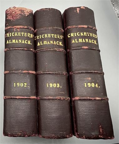 1903 ,1904 & 1905 Wisden - Rebinds with Covers - Strategy 1