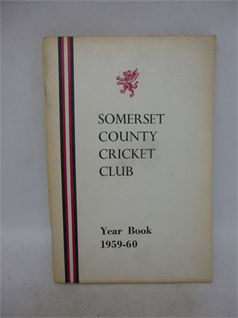 SOMERSET CCC YEAR BOOK 1960. VERY GOOD PLUS