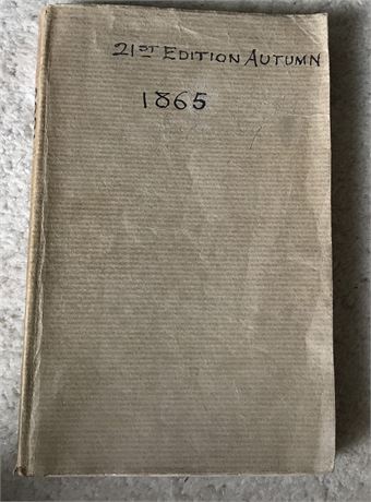 Guide : Lillywhite Guide for 1865 , Smith 22/23