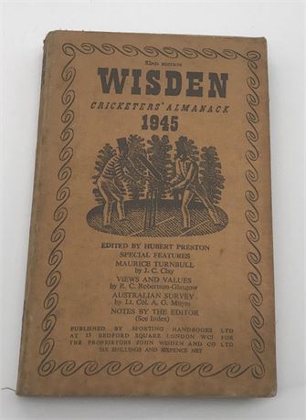 1945 Original Linen Wisden.
