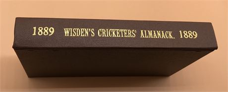 1889 Wisden Rebound without Covers or Advert.